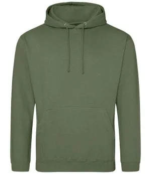 AWDis College Hoodie | Earthy Green