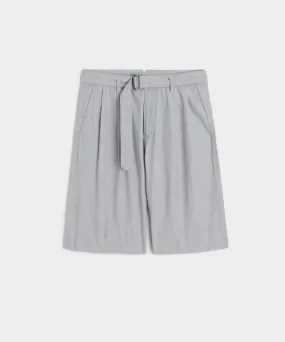 11" Japanese Belted Short in Light Grey