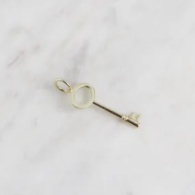 14k Green Gold Small Key Charm