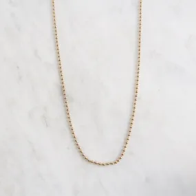 14k Yellow Gold Ball Chain ~ 24" 1.8mm