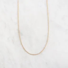 14k Yellow Gold Chain ~ 16" 1.3mm