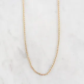 14k Yellow Gold Chain ~ 17" 2mm