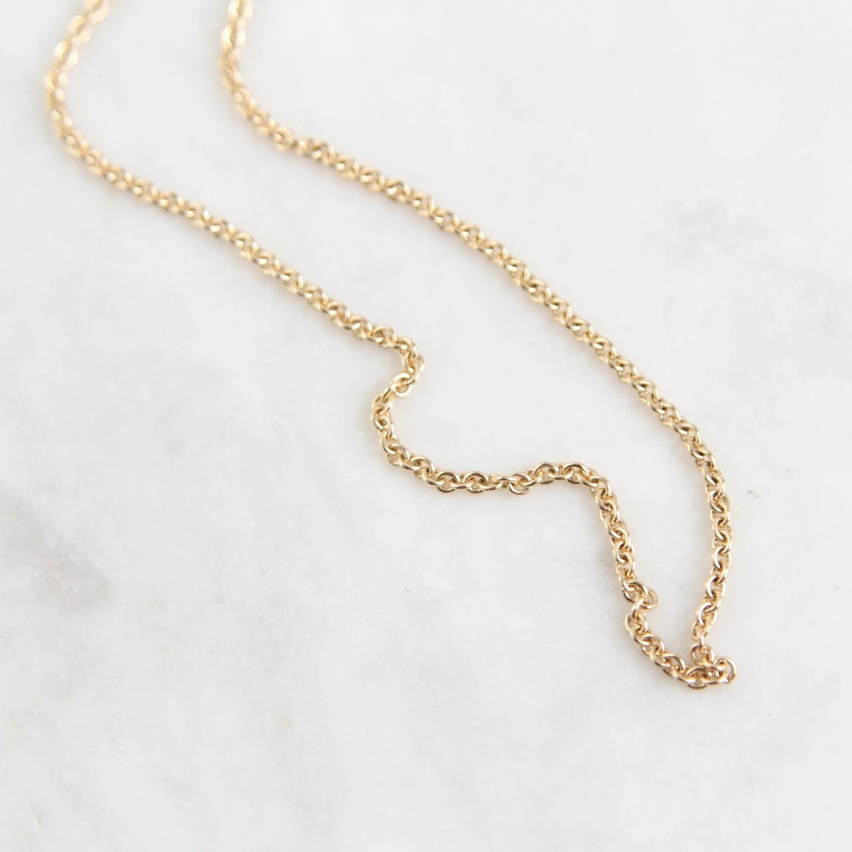 14k Yellow Gold Chain ~ 17" 2mm