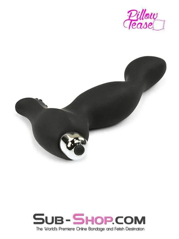 1712M-SIS      Sissy Bitch Boi Prostate & Perineum Vibrating Silicone Dual Point Anal Massager