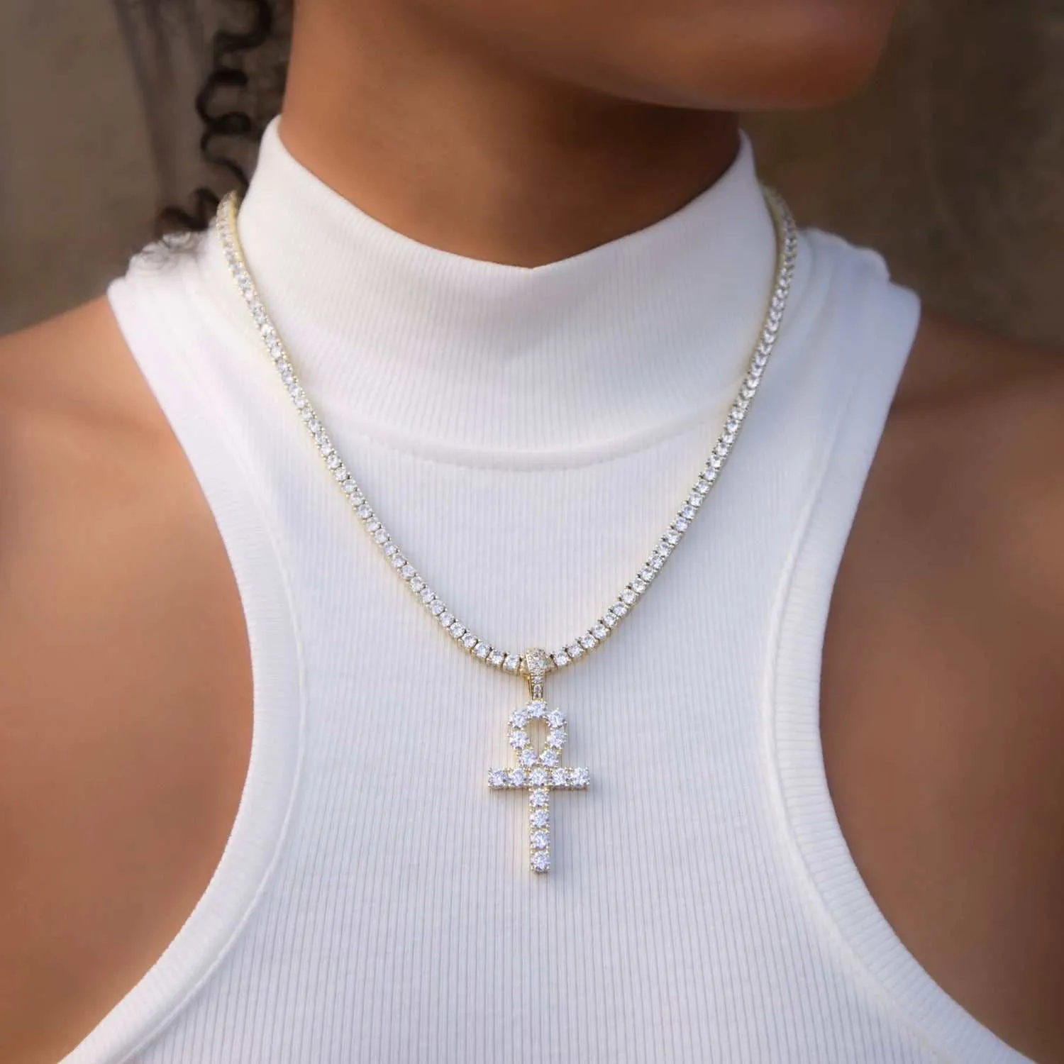 18k Vermeil Ankh Cross