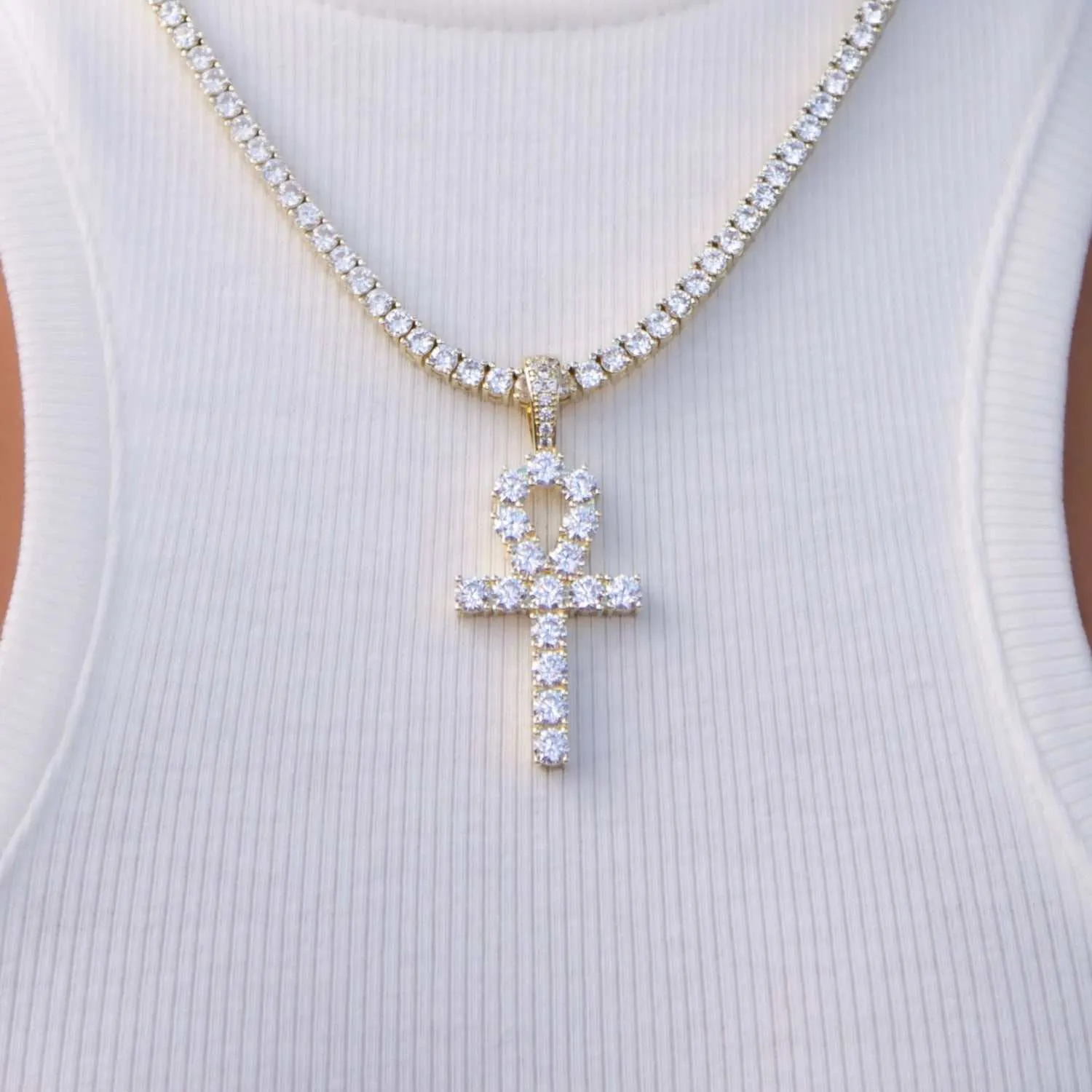 18k Vermeil Ankh Cross