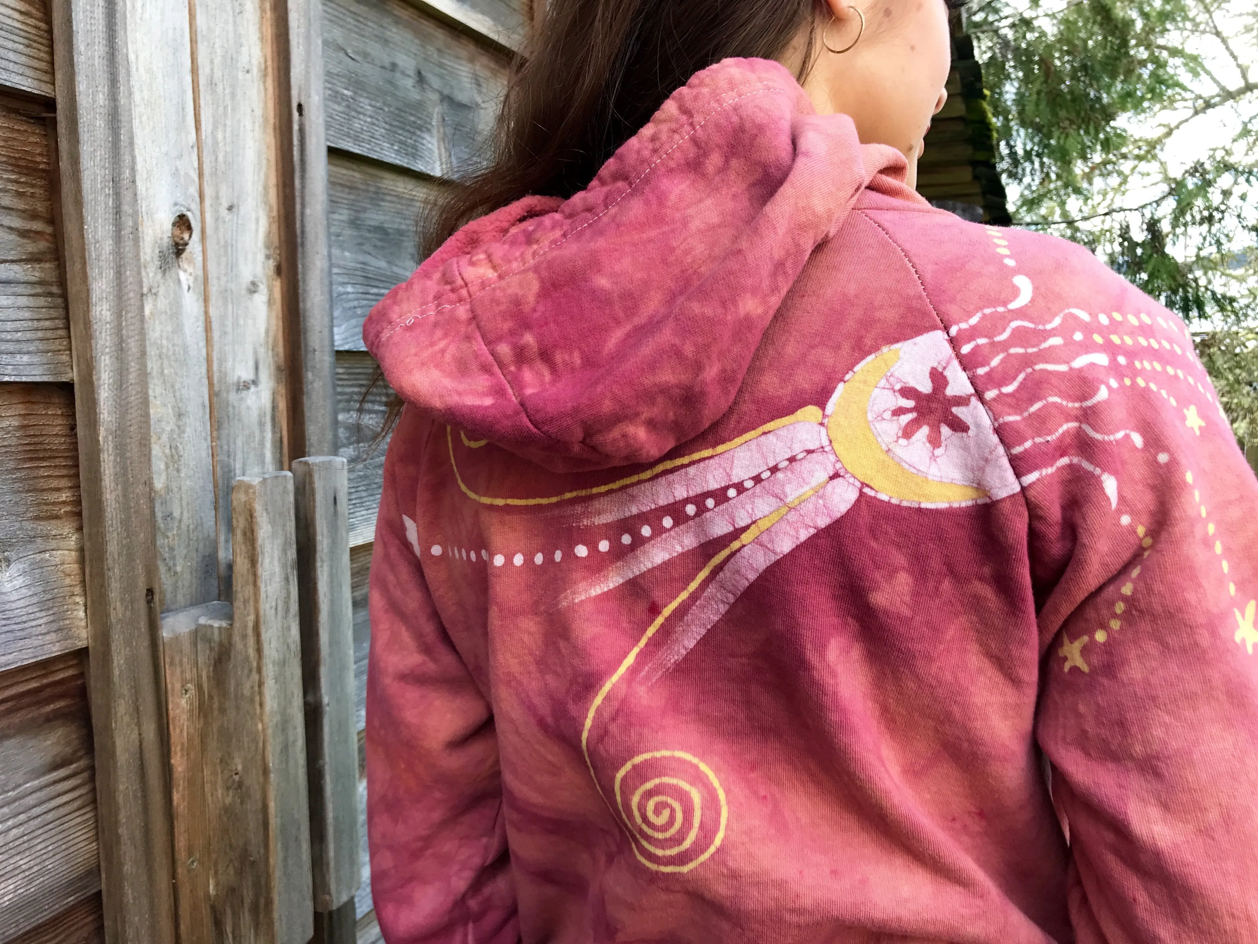 A Day At The Beach - Organic Cotton Batikwalla Hoodie