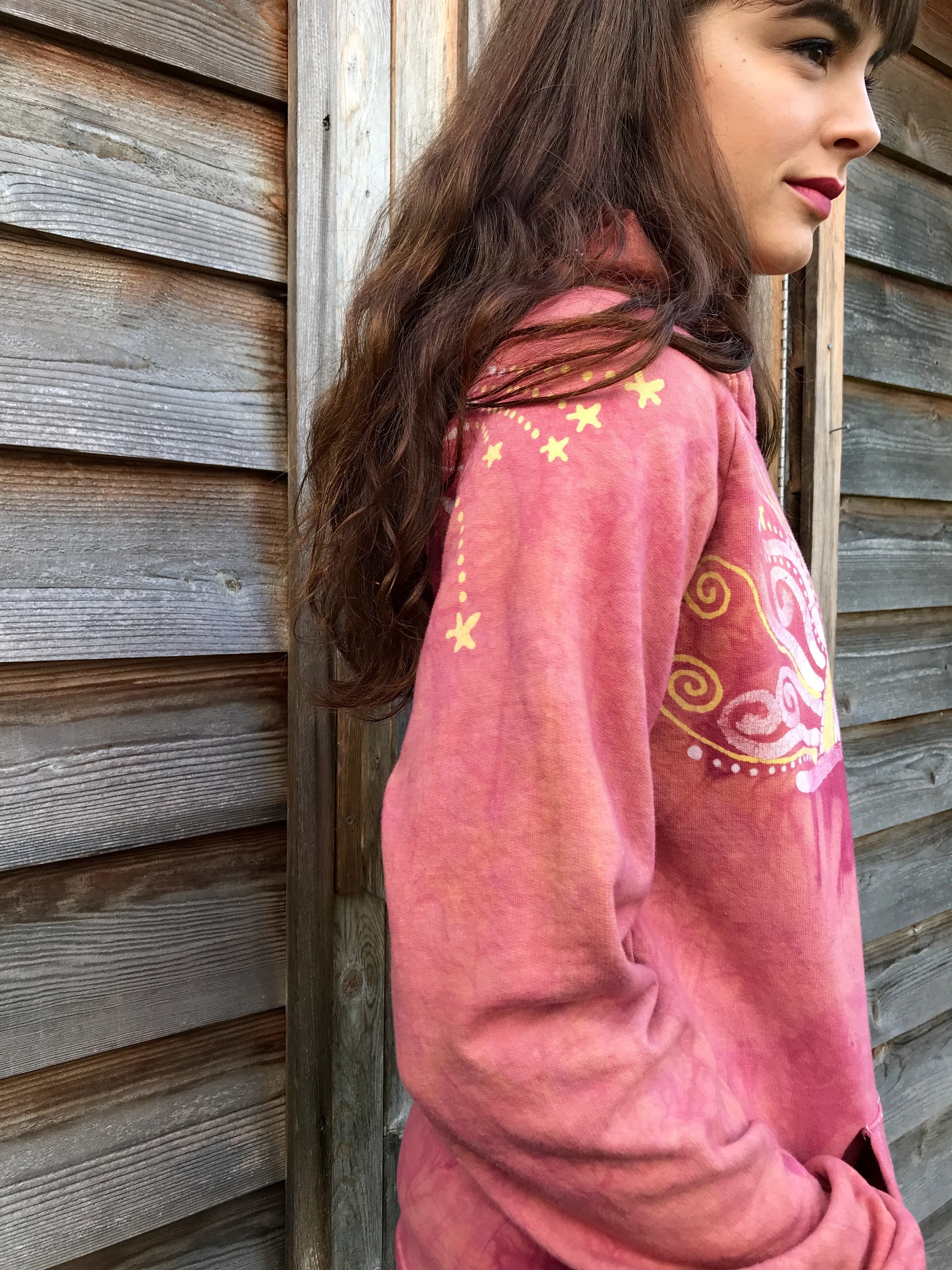 A Day At The Beach - Organic Cotton Batikwalla Hoodie