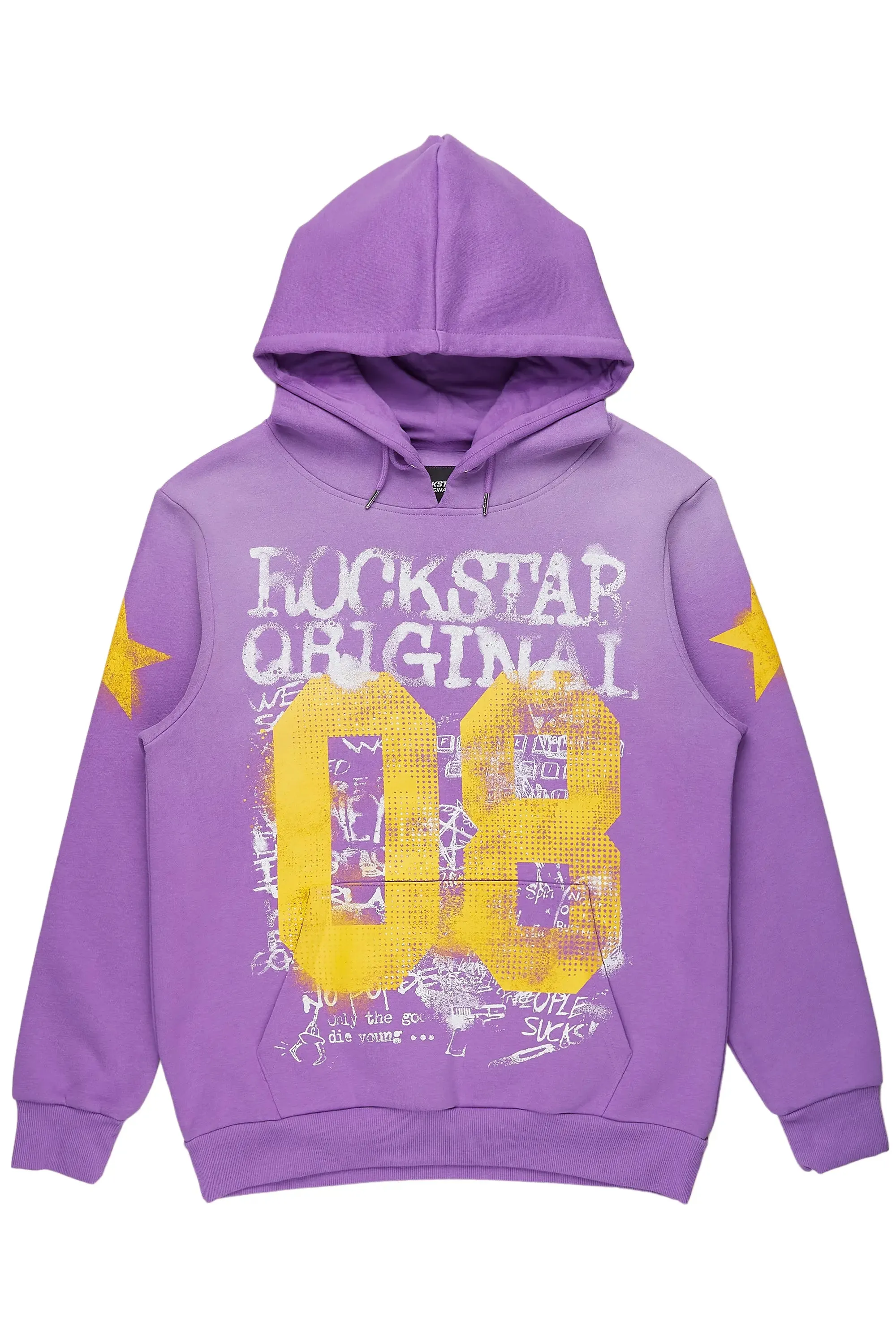 Aaliyah Purple Oversized Hoodie