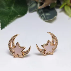 Aamrapali  Gold  Plated  American  Diamond  Stud   Earrings