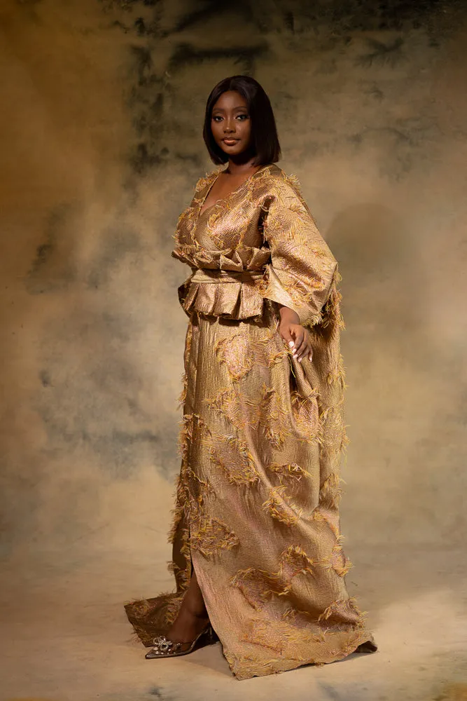 ADESUWA REGAL KAFTAN - GOLDEN BRONZE