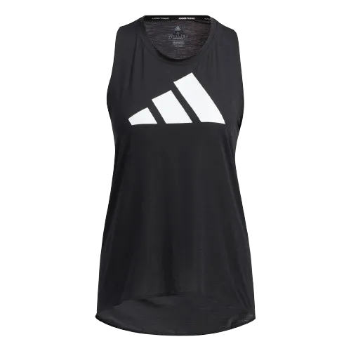 Adidas 3 Stripe Logo Tank Top - Womens - Black