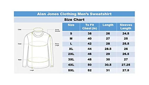 Alan Jones Clothing Men's Cotton Hooded Sweatshirt (Black_XL)