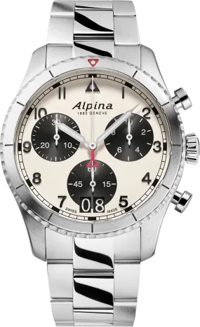 Alpina Startimer Pilot Quartz Chronograph Big Date AL-372WB4S26B