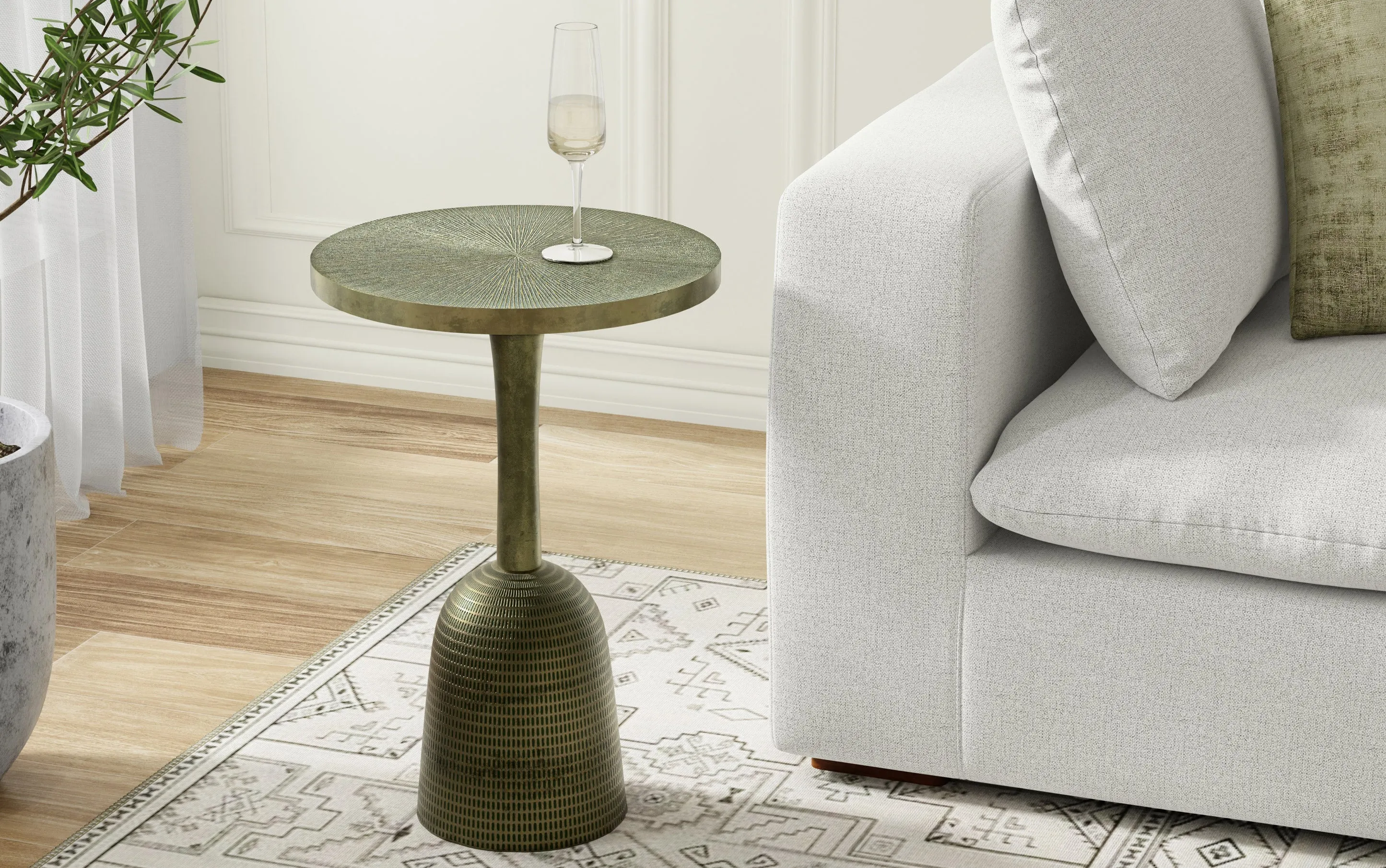 Amalie Cast Aluminum Side Table