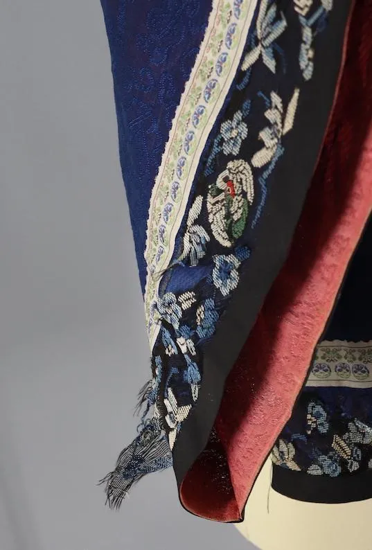 Antique 1870s-1890s Silk Embroidered Chinese Court Jacket