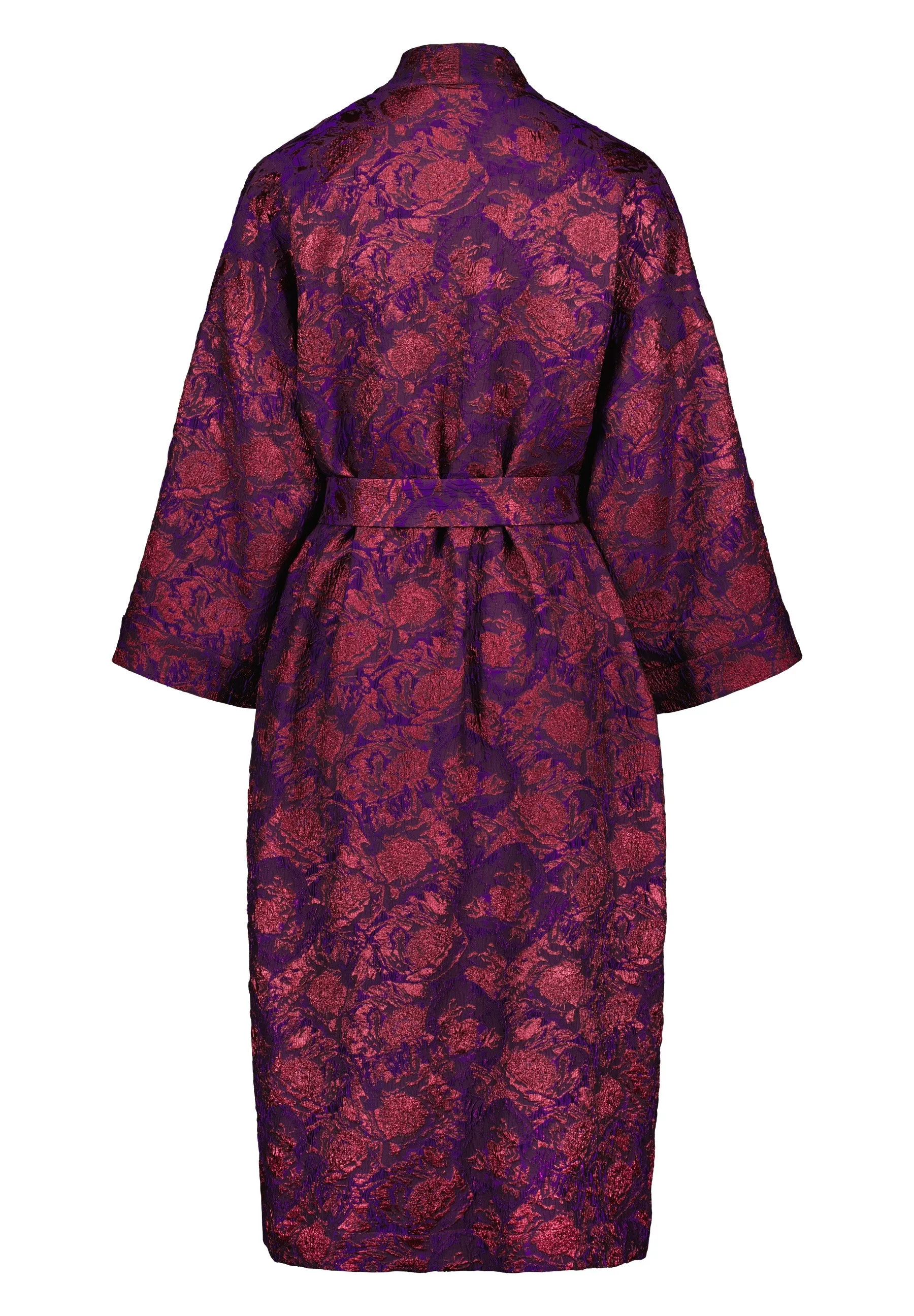 ASTORIA KIMONO WRAP JACKET -  Red lilac florals - Rentals