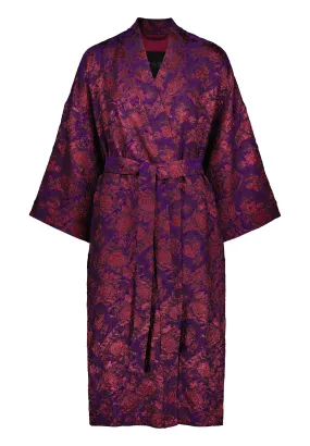 ASTORIA KIMONO WRAP JACKET -  Red lilac florals - Rentals