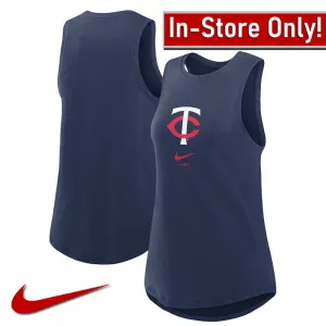 AVAILABLE IN-STORE ONLY! Minnesota Twins Women's Nike Navy Legacy Tank Top