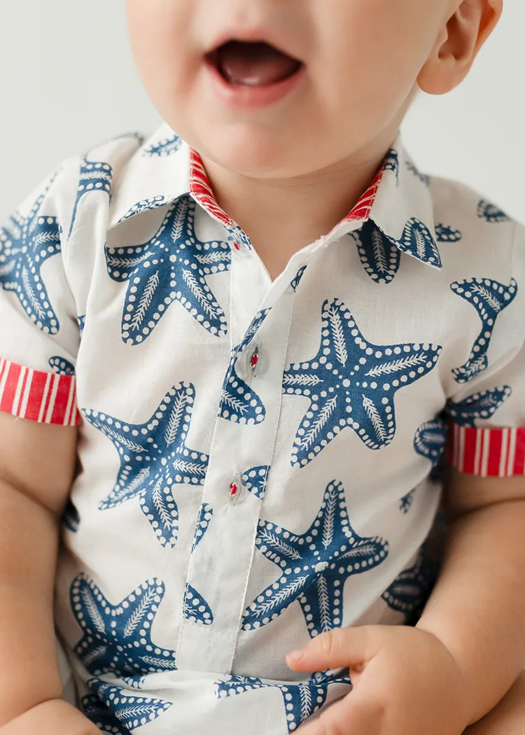 Baby Boy Romper Starfish