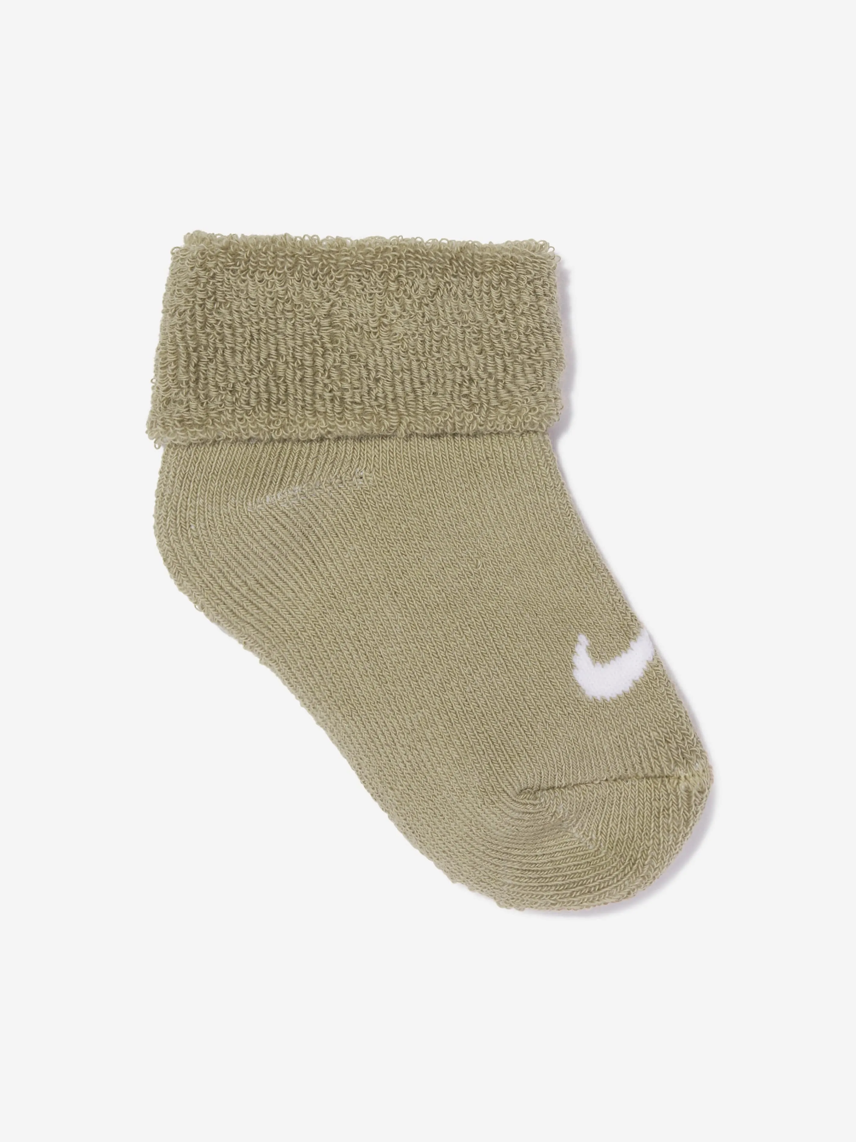 Baby Boys 6 Pack Terry Cuffed Socks Set in Beige