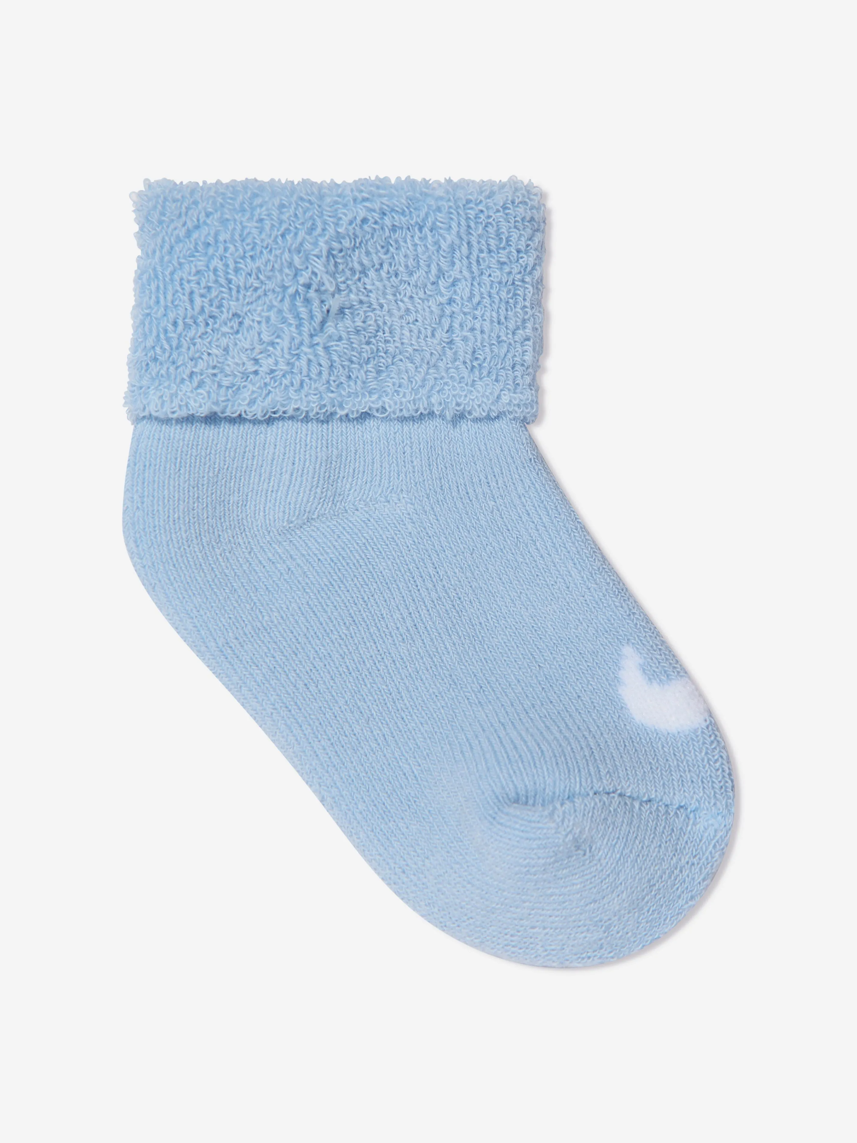 Baby Boys 6 Pack Terry Cuffed Socks Set in Blue