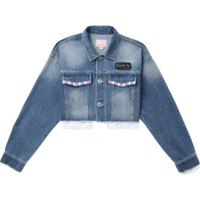 BAPY CROPPED DENIM JACKET L