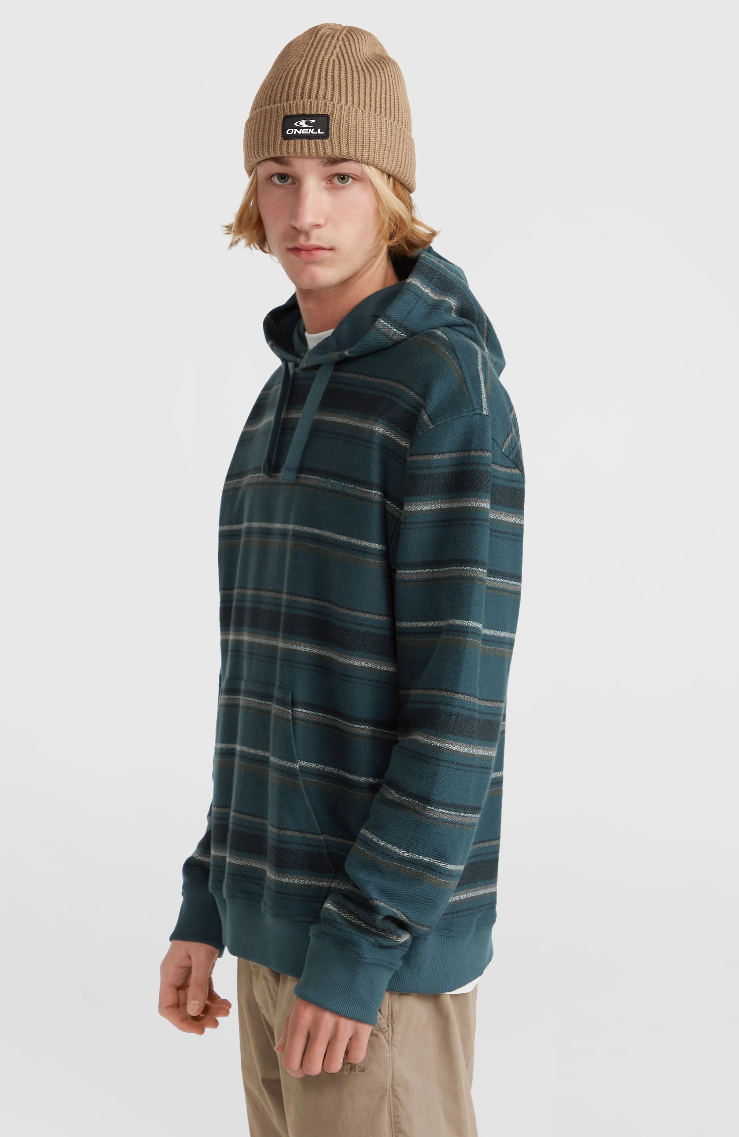 Bavaro Hoodie | Blue Ikat Stripe