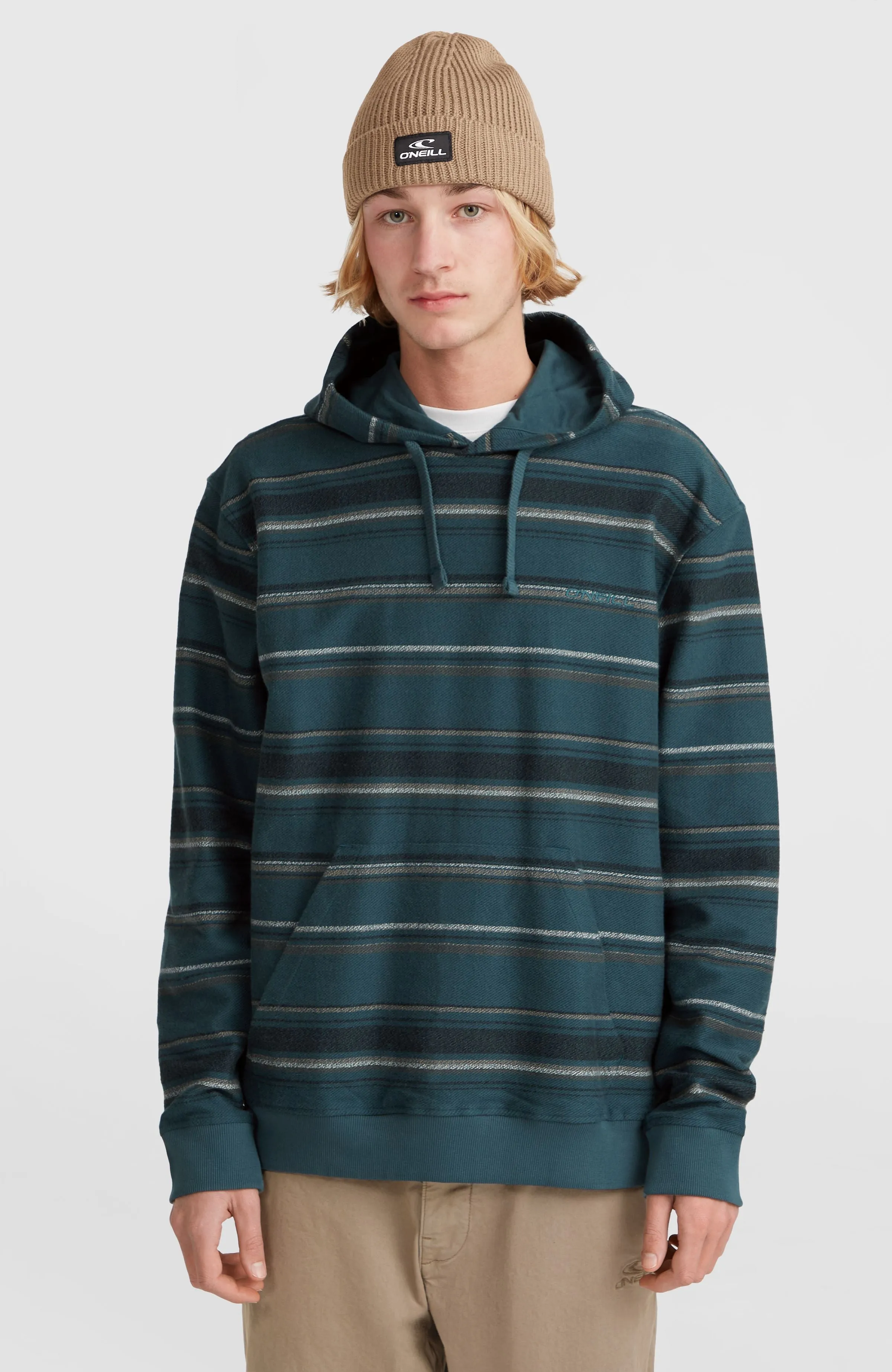 Bavaro Hoodie | Blue Ikat Stripe