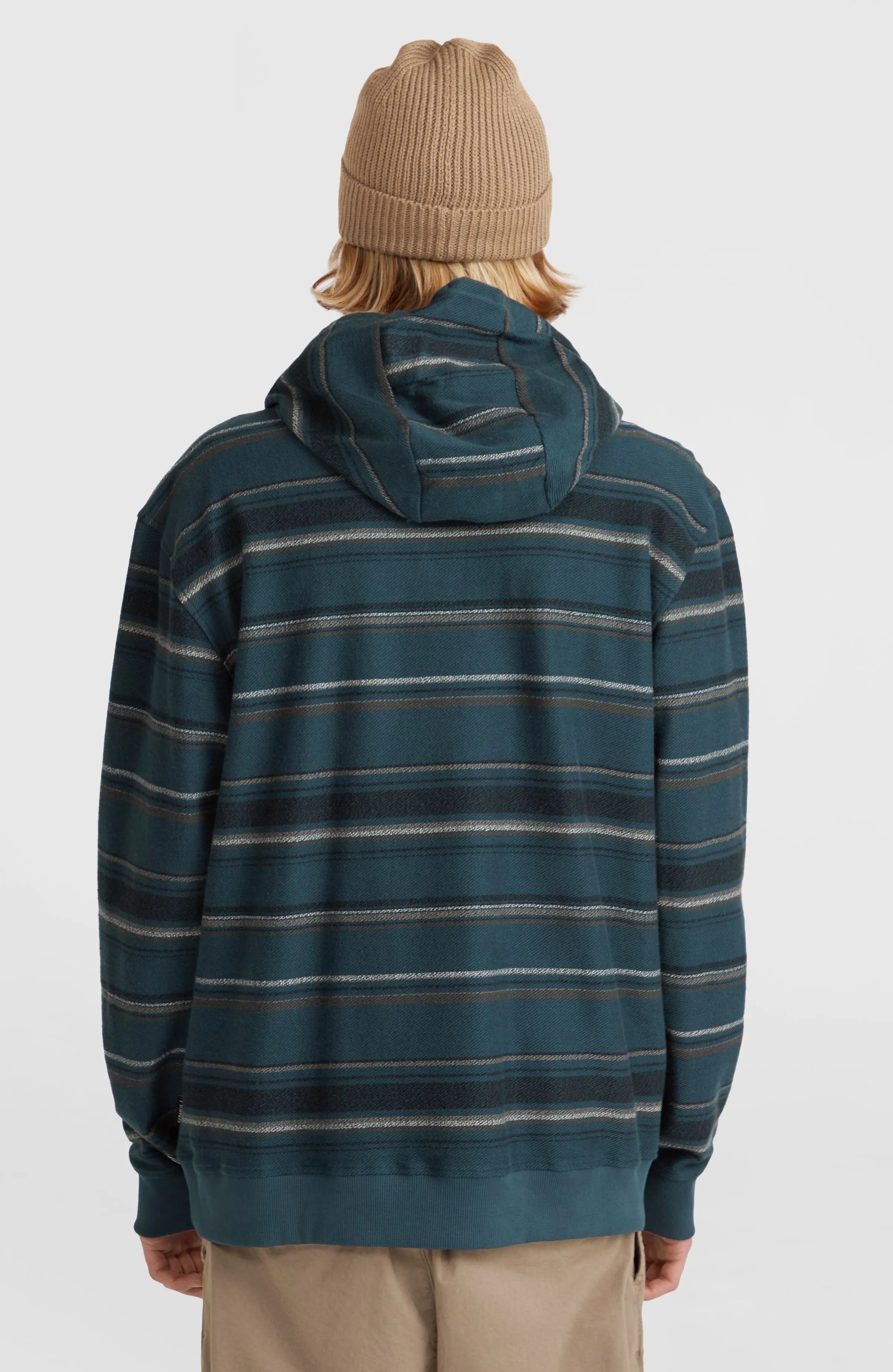 Bavaro Hoodie | Blue Ikat Stripe