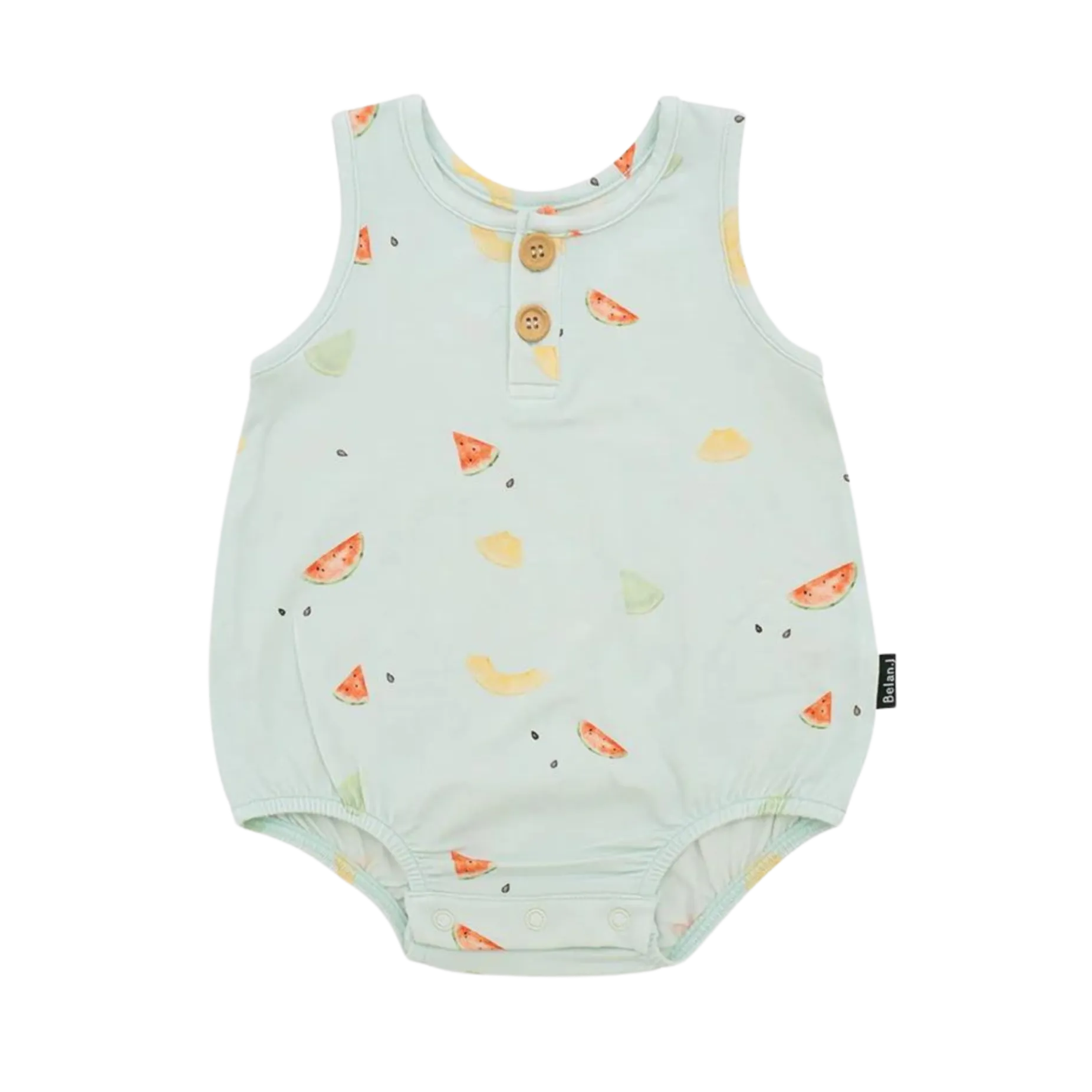 BELAN J Sleeveless Bubble Onesie - Melons