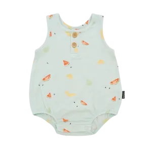 BELAN J Sleeveless Bubble Onesie - Melons