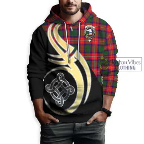 Belsches Tartan Hoodie with Family Crest and Celtic Symbol Style