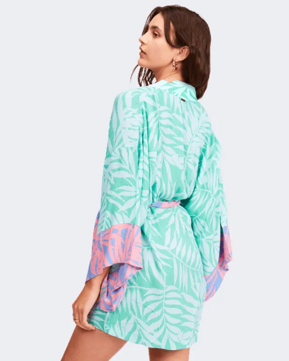 Billabong Loveland Kimono Cover-Up Women Lifestyle Jacket Tropical Green