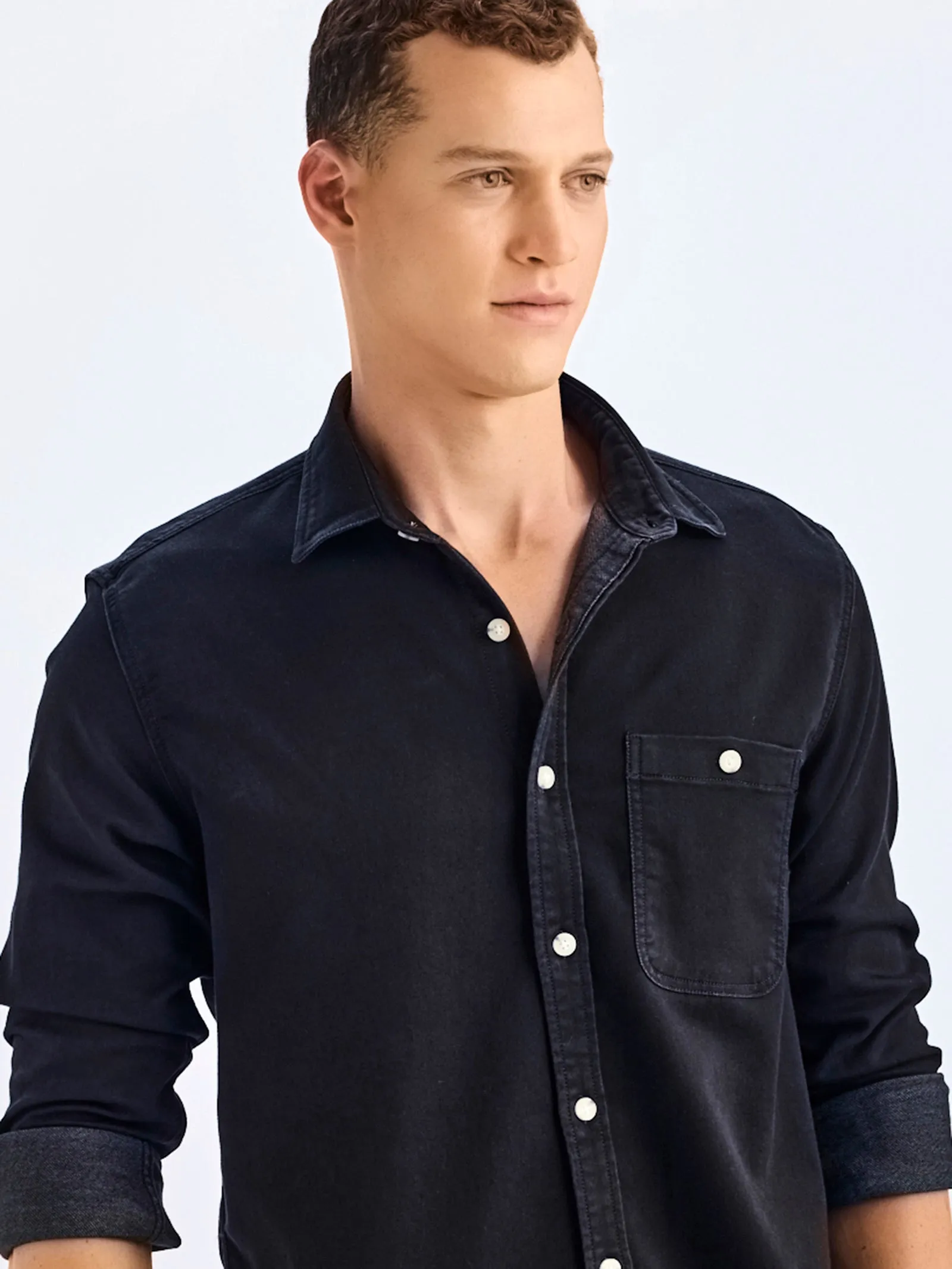 Black Denim Shirt