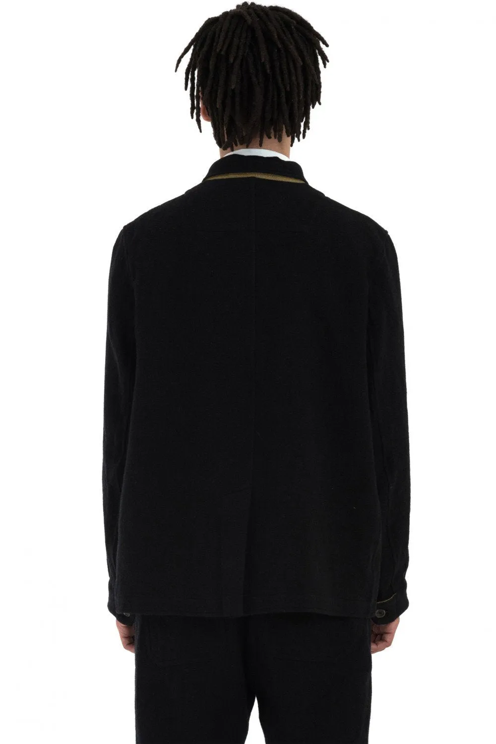 Black French Work Jacket