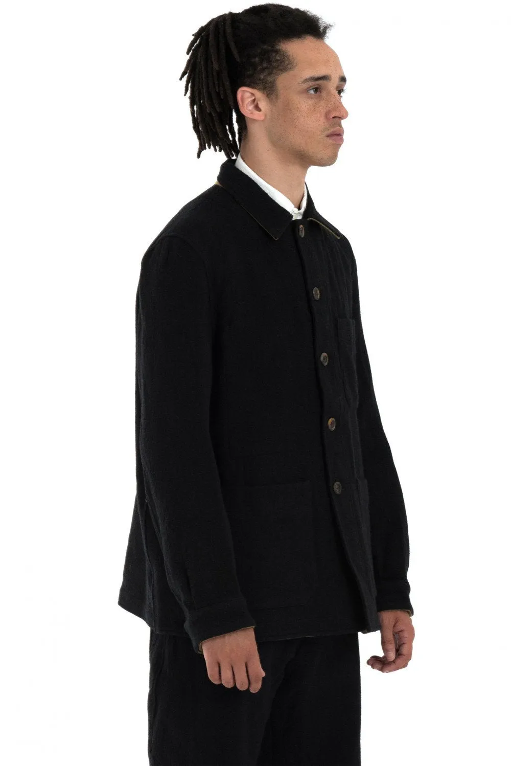 Black French Work Jacket