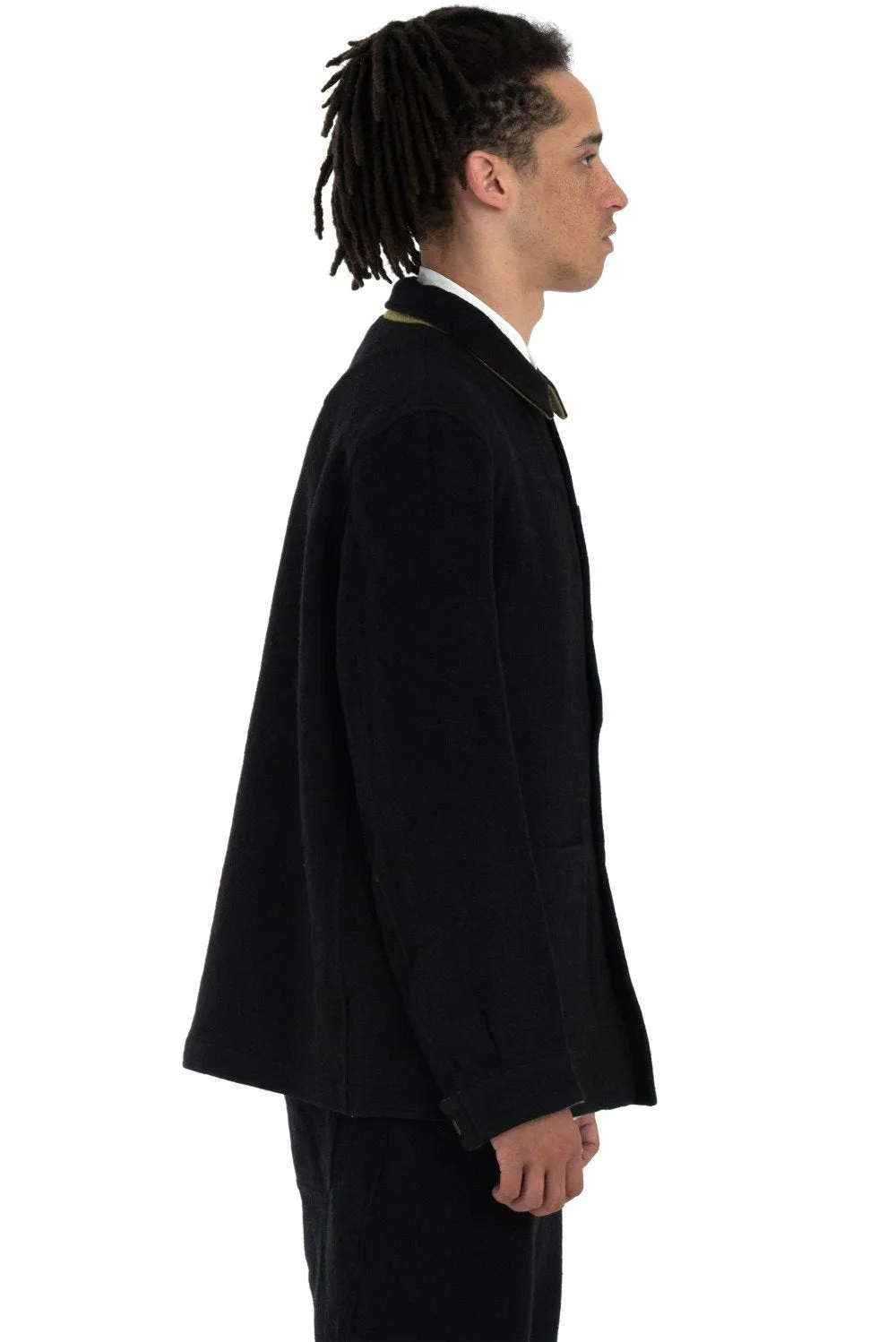 Black French Work Jacket