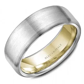 Bleu Royale 14K Gold Wedding Band RYL-010WR75