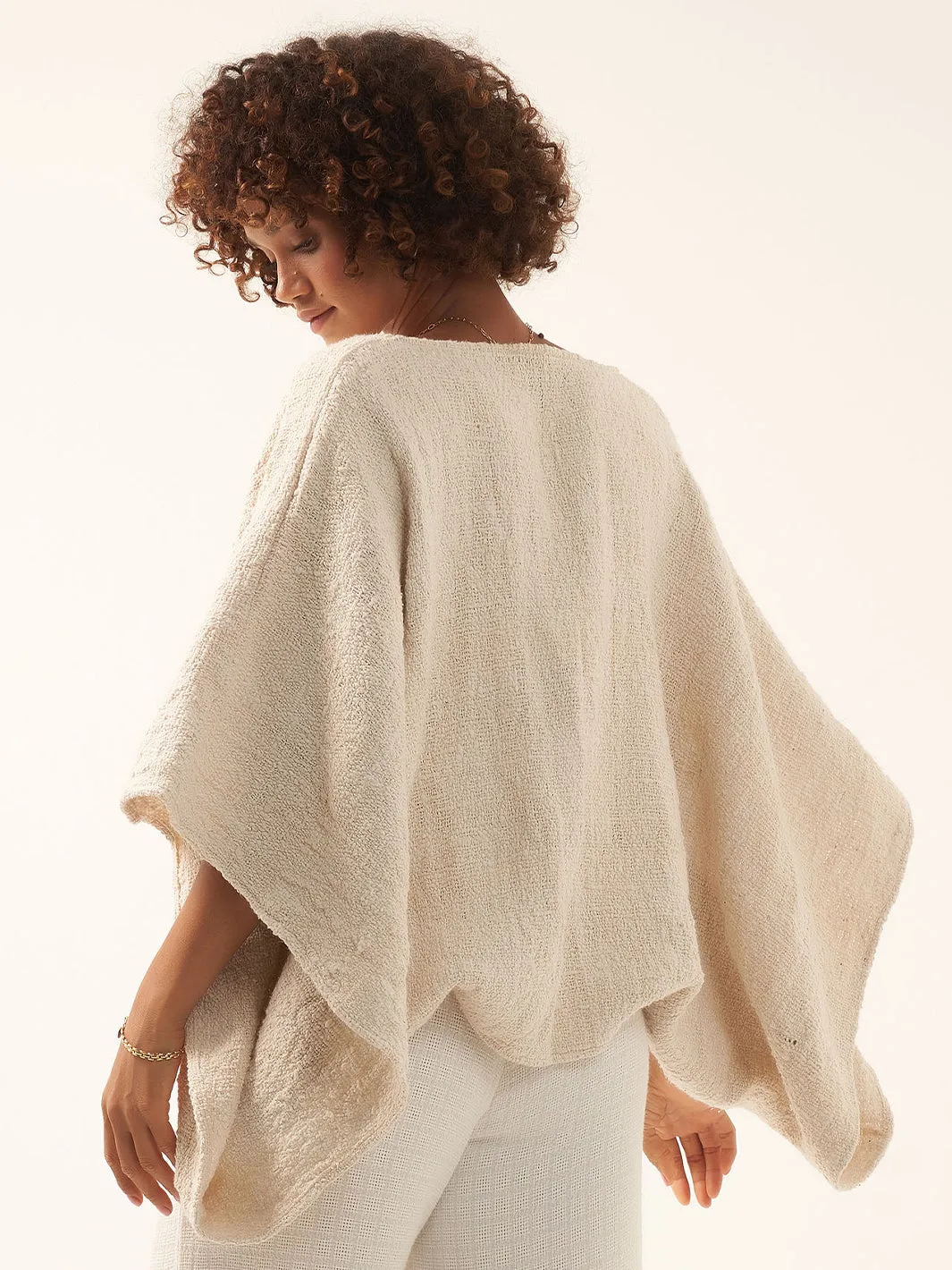 Bloom Cotton Shrug Ecru