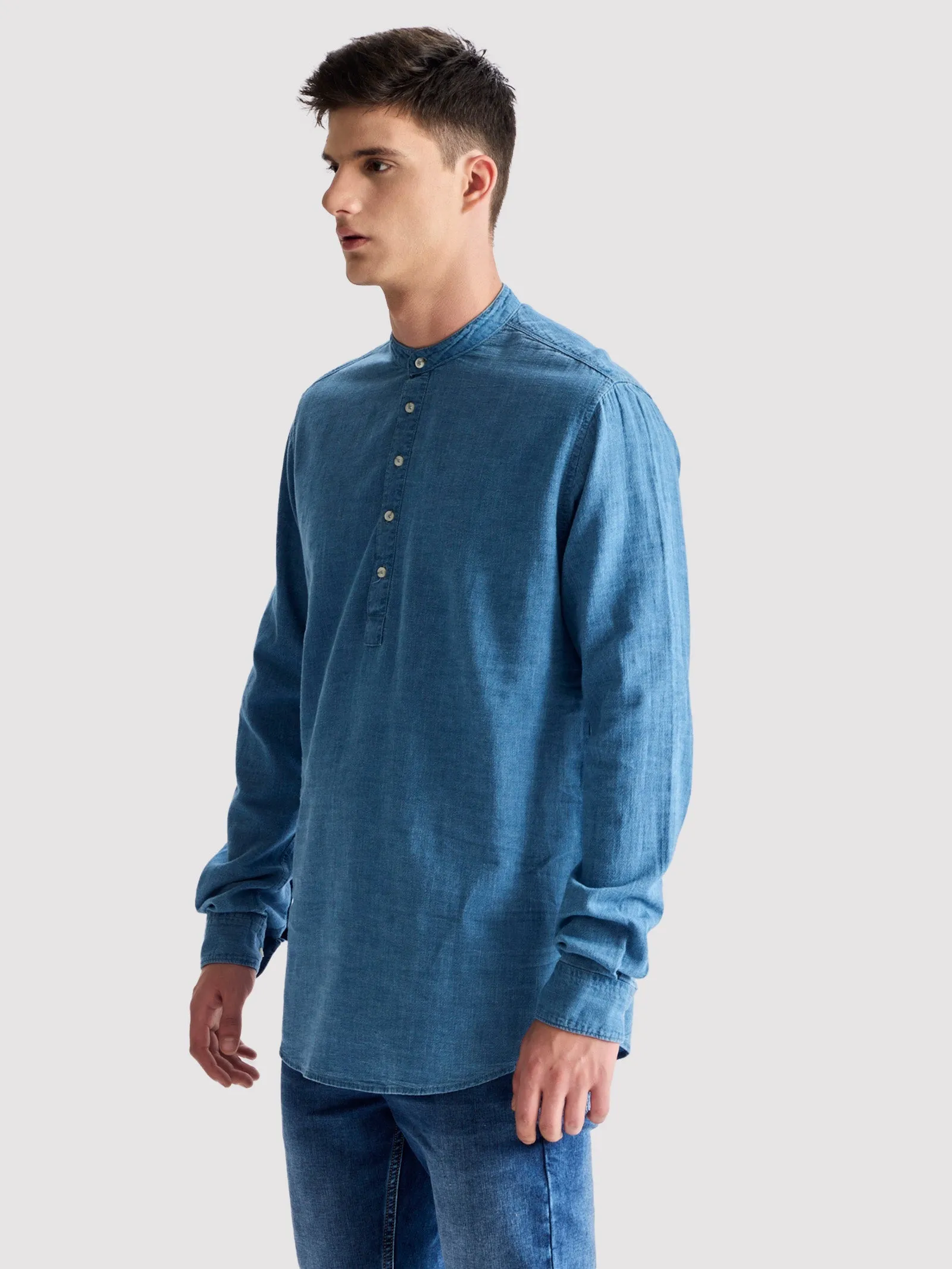 Blue Denim Kurta