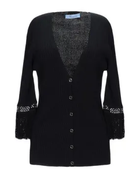 Blumarine Women Cardigan Black 14 UK