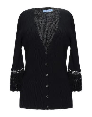 Blumarine Women Cardigan Black 14 UK