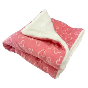 Blush of Love Fleece Dog Blanket