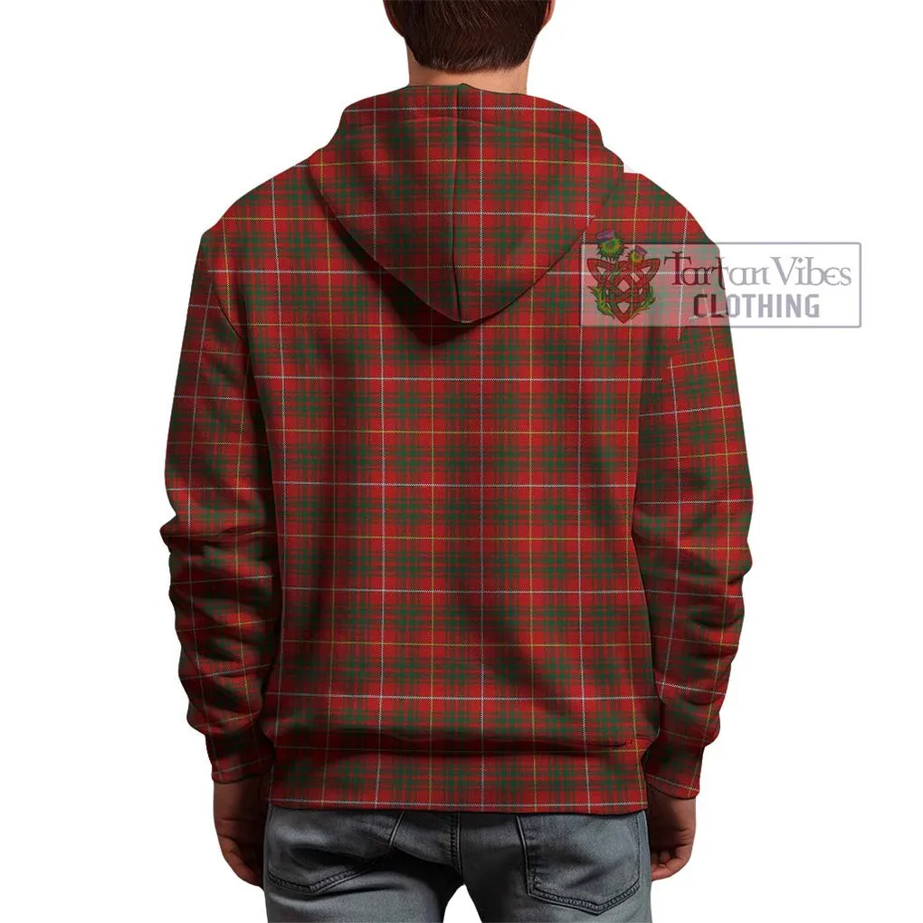 Bruce Tartan Hoodie with Family Crest DNA In Me Style