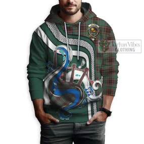 Buchan Ancient Tartan Hoodie with Epic Bagpipe Style