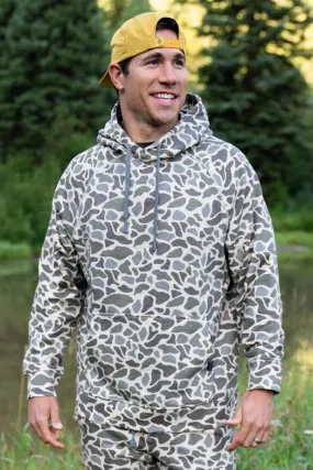 {Burlebo} Fleece Hoodie- Classic Deer Camo