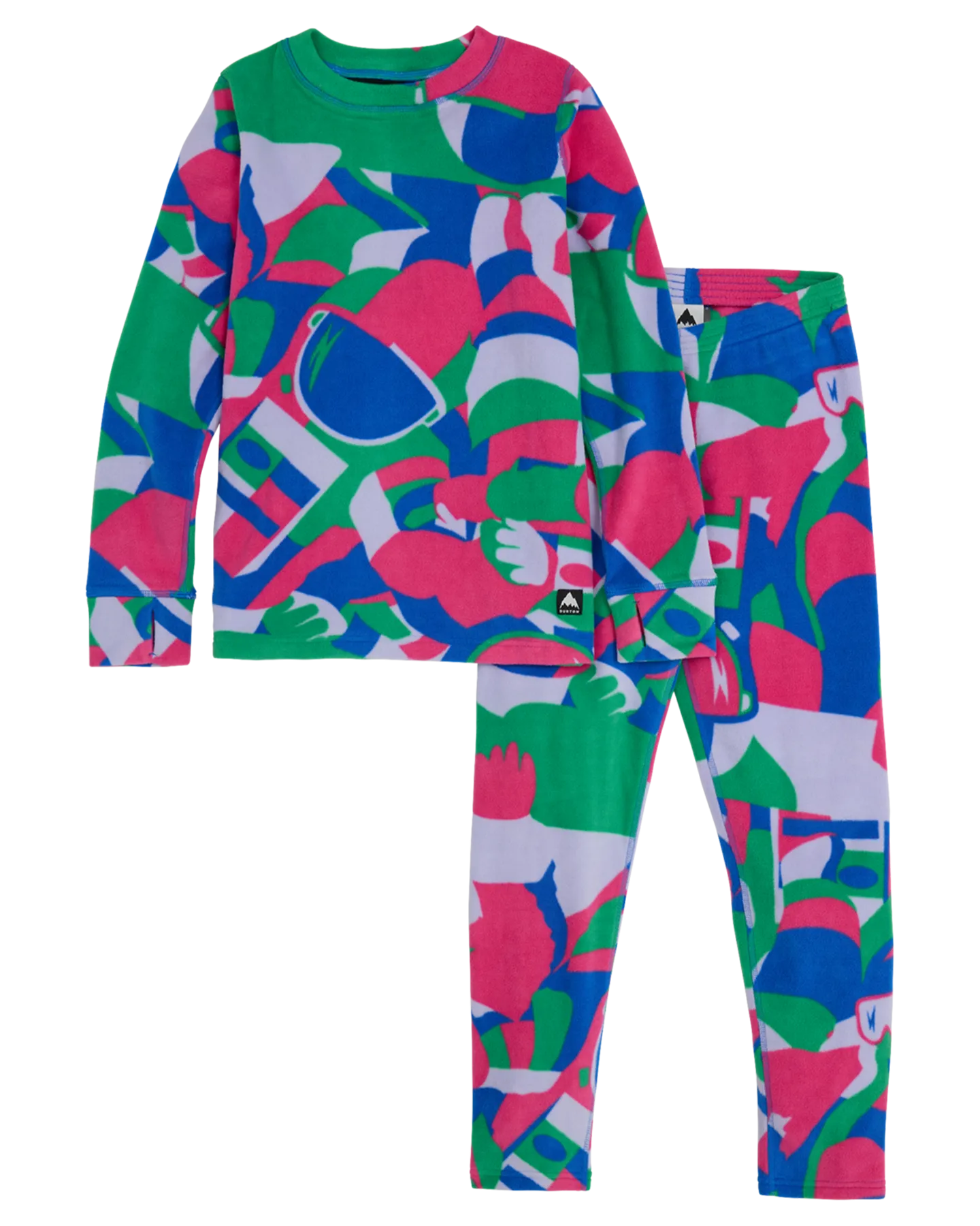 Burton Kids' Fleece Base Layer Set - Multi Cosmoblock