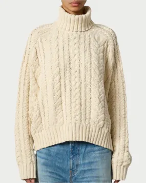 Cable Turtleneck Sweater