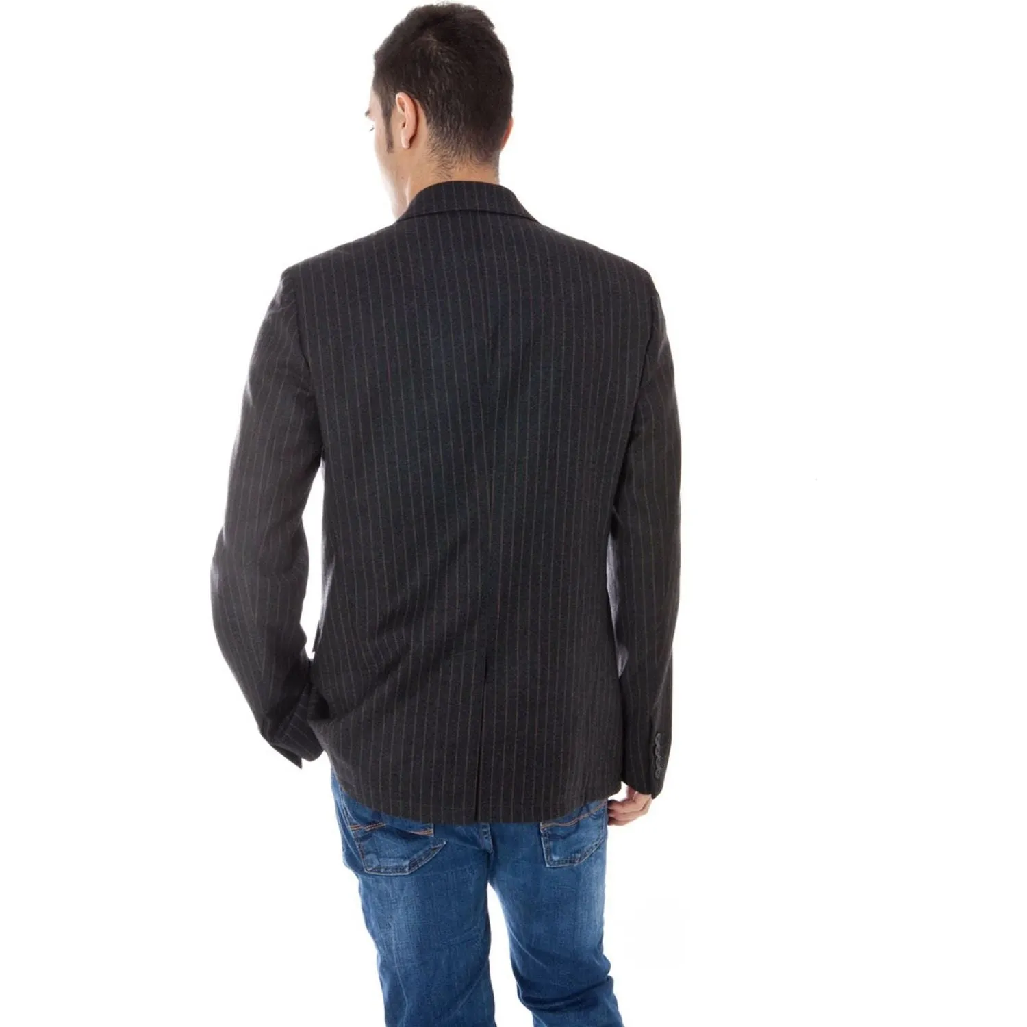 Calvin Klein Gray Wool Men Jacket